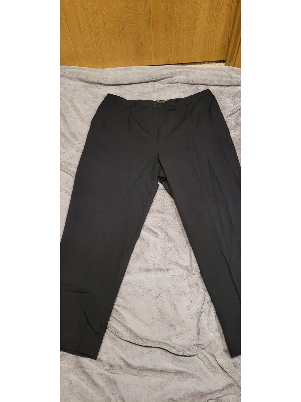 Pendleton Dress Pants Womens Size 18P Black Virgin Wool Office Work Professional